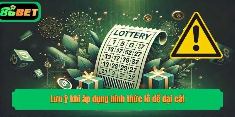 Lưu ý khi áp dụng hình thức lô đề đại cát